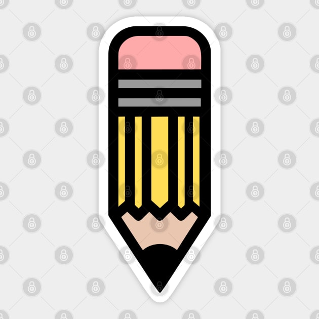 Pencil Sticker by KayBee Gift Shop